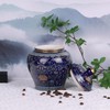 Exquisite Enamel Ginger Jar-Handcrafted Yuan Dynasty General-Inspired Design, Traditional Chinese