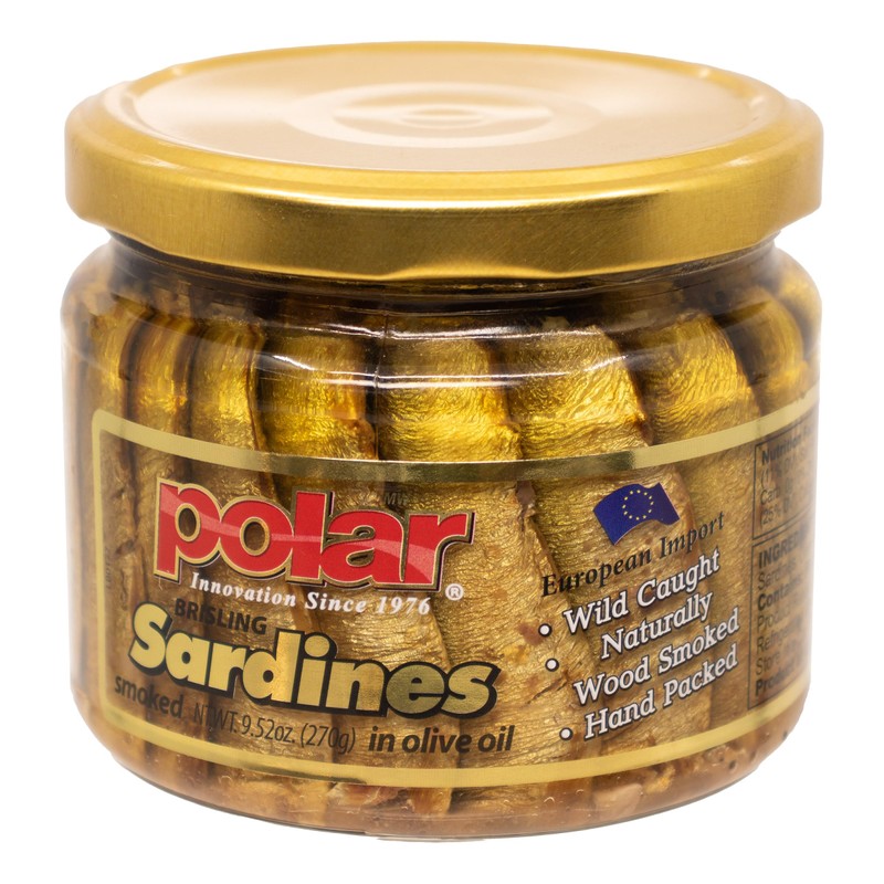 MW Polar Naturally Alder Wood Smoked Brisling Sardines in Olive