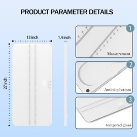 FAFAGLGL Digital Pet Scale, Baby Scale - Measuring Range 0.45lbs-220lbs for Small-Medium Dogs/Large Cat (White)