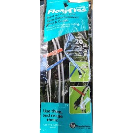 FlexiTies Mono-Systems ~ FlexiTies 20-Pc 0.25x8in Multi-Color Plastic Cable Ties FT-MP20