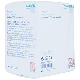 MaiMed VK Non-Sterile Non-Sterile 6-Ply Non-Woven Dressings Various Sizes 1:10 x 10 cm