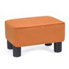 Adeco Small Footstool Ottoman, Rectangular Footrest Stool Padded Ottoman Extra