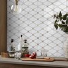 STICKGOO 10 Sheets Peel and Stick Backsplash, Polished Dolomite PVC