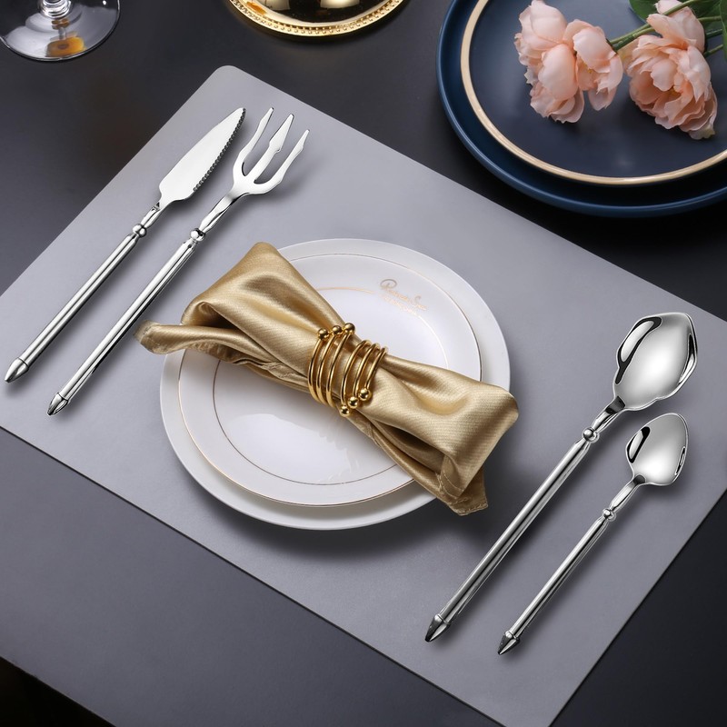 Joincook Unique Silverware Set,16-Piece Stainless Steel Cutlery Set for 4,Craft
