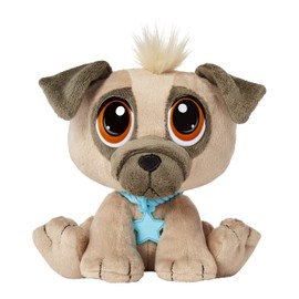 little tikes 658044EUC Rescue Tales Babies Pug Fun Plush Toy for Children to Collect with Collar, Pendant, Kennel, Stickers & Activities, from 3 Years