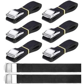 Tie Down Straps Lashing Straps Fastening Straps Short with Clamping Lock 8 Pieces 40 cm Lashing Strap Adjustable for Bicycle Motorcycle Luggage Packages Car (8)