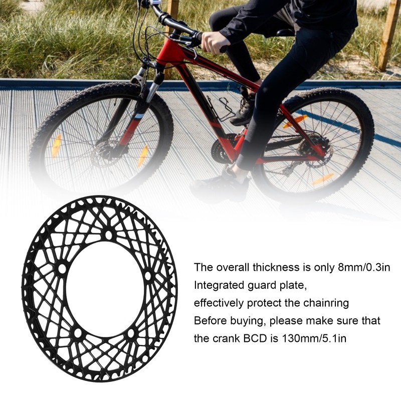 BOLANY Bicycle Chainring Aluminum Alloy Folding Bike Chainring Plate for
