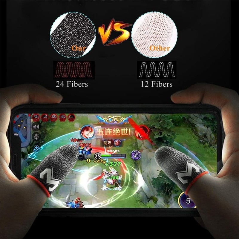 SIOPPKIK Pack of 2 Finger Sleeves Thumb Sleeve for Gaming