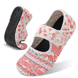 Scurtain Summer Slippers for Women Shower Slippers Washable Soft Slippers Comfy Indoor Home House Sock Slippers Ladies Rubber Slip On Slids Lightweight Socks Shoes Size