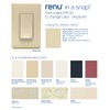 Leviton Renu Two-Gang Screwless Snap-On Wallplate, REWP2-NS, Navajo Sand