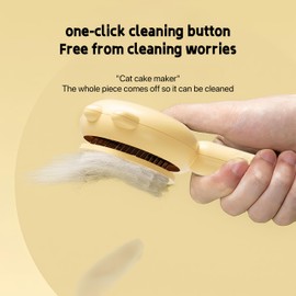 VATEKIO Cat and Dog comb for Shedding and Grooming – Multi-Functional Pet Hair comb for Long and Short Haired Cats, Dogs, and Rabbits, Removes Mats, Tangles, Loose Fur (Green)