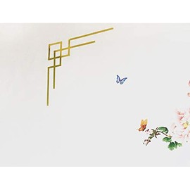 Metallic Tapes,Mirror Tapes DIY Decorative Tapes for Gift Box Decor Party Supplies, DIY Art Home School Office Decorations (1 in (25mm), Gold)