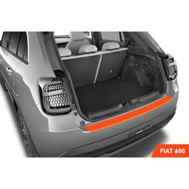 Luxshield Boot Sill Protector Film for Fiat 600 364/365 I 2023-2024 - Bumper Protection, Scratch Protection, Paint Protection Film - Transparent