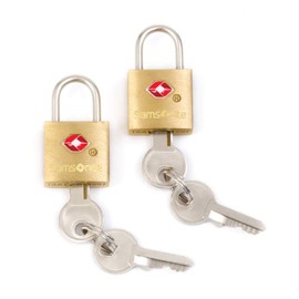 Samsonite Travel Sentry 2-pack Key Locks, Brass, 2-Pack