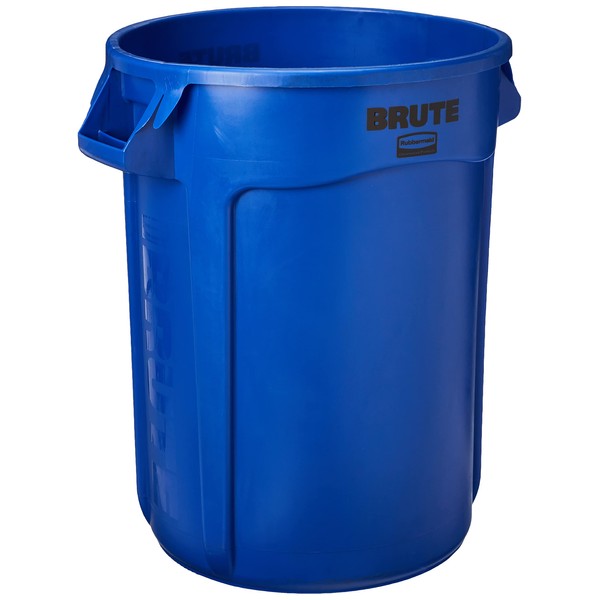 Rubbermaid Commercial Products FG263200BLUE-V Brute Container with Venting Channels, 32