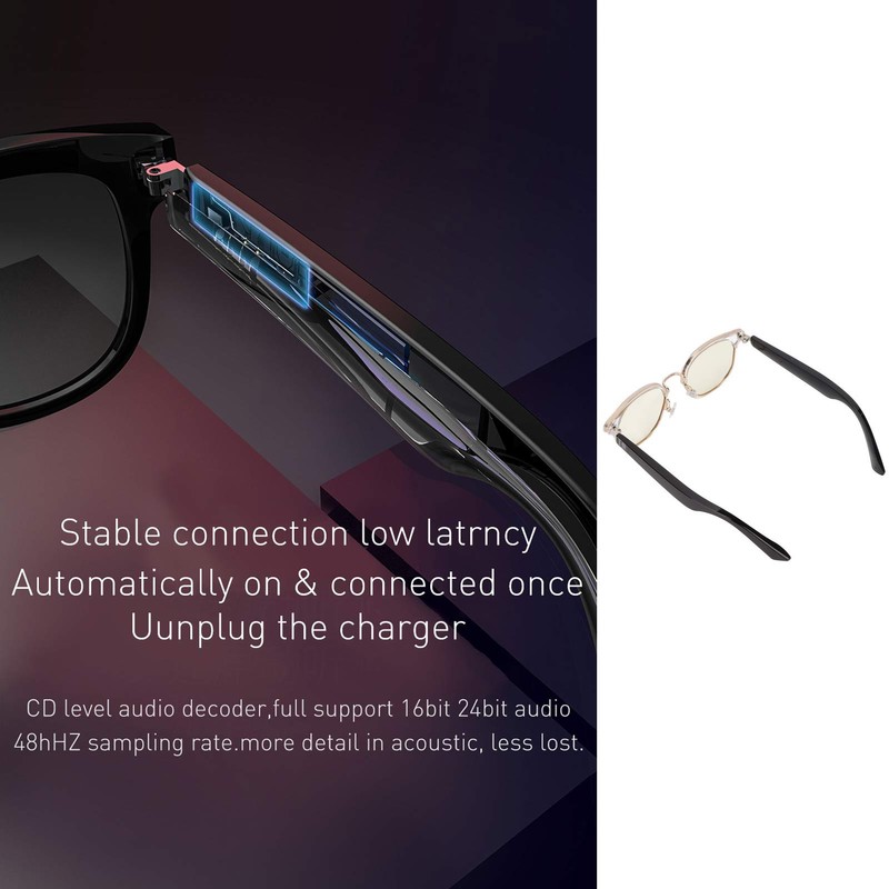 KX05B Smart Glasses Anti Blue Light Open Ear Speaker Wireless
