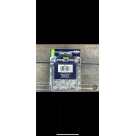 Pen + Gear 100 Push Pins thumb tacks Clear Standard Plastic Reusable