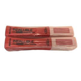 L'Oreal Paris Pack of 2 L'Oreal Infallible Pro Matte Liquid Lipstick, Mademoiselle Mango 826