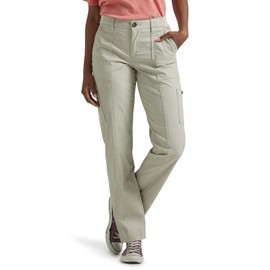 Lee Womens Ultra Lux Comfort with Flex-to-go Utility Pants, Salina Stone, 12 US