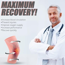 BOODPET Knee Support Sleeves (2-Pack)–Small Size for Slim Legs–Women’s Knee Support Sleeves - Breathable 4D Fabric for Yoga, Running & Gym – Pastel Pink