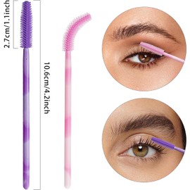 Kit De Herramientas De Maquillaje Con Pinceles Desechables De Silicona Para Pestañas Y Rímel, Varitas Aplicadoras, Pincel Para Cejas Y Pestañas.