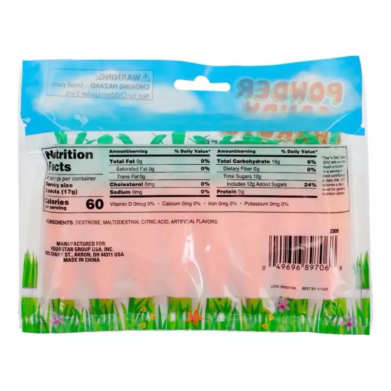 Powder Candy Carrots Dulce En Polvo Zanahorias Plástico Powder Candy