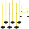 TNZMART Training Agility Poles Set Adjustable Soccer Training Poles Detachable