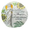 Nattol Memorial Garden Stone, Floral Angel with Sunflowers Pattern, Stepping