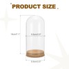 uxcell Cloche Glass Dome, 3.5" x 7" Decorative Glass Display