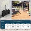 100PCS Hidden Fasteners Deck Fasteners for Installing Composite Deck Boards,