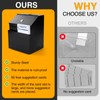 LINSIRON Suggestion Box with Slot and Lock 2 Pcs Metal
