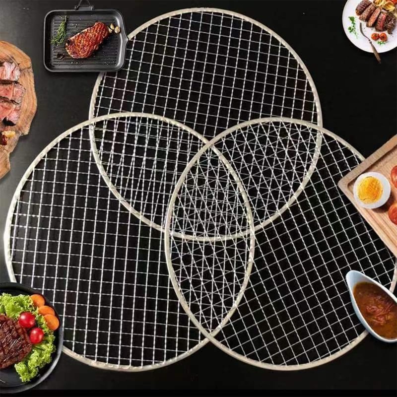 Unikato Disposable Grate Round Net Refill, Set of 5, Barbecue