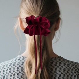 Hair Scrunchies - Stretchable Satin Hair Scrunchies - Elastic Ponytail Holders, Soft Rubber Bands for Women, Kids, Girls, Styling Accessories