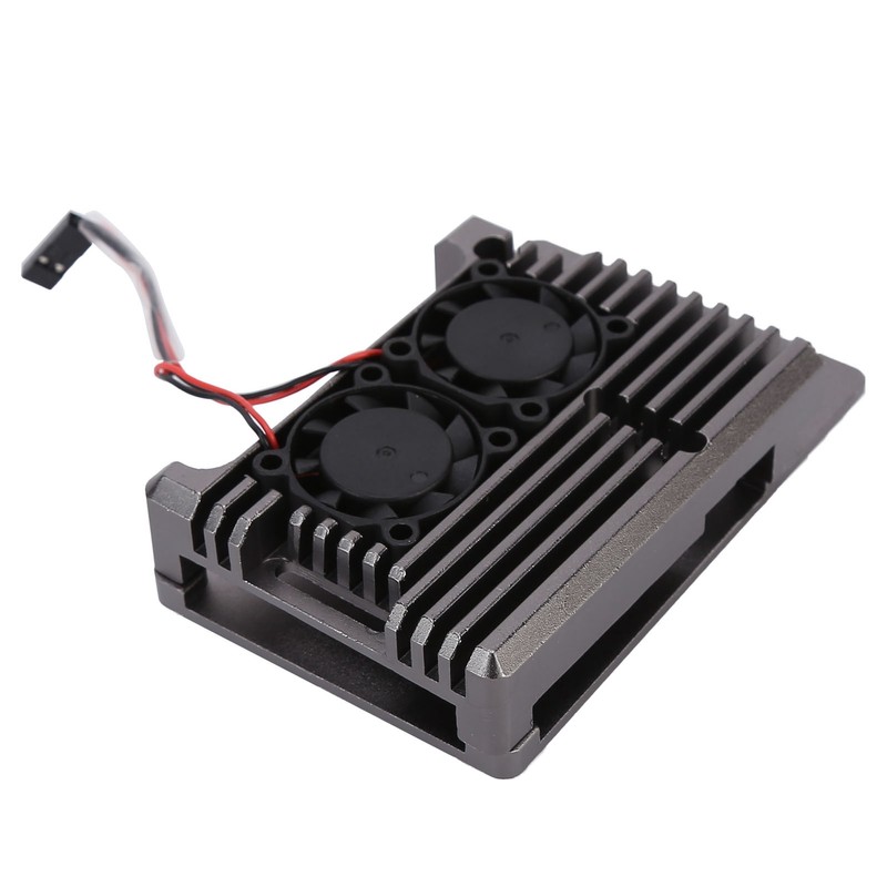 Aluminum Alloy Cooling Case Heat Dissipation Enclosure with Fan for