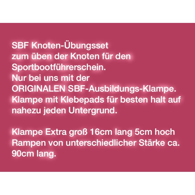 SBF Knot Practice Kit with Original SBF Training Cleat for