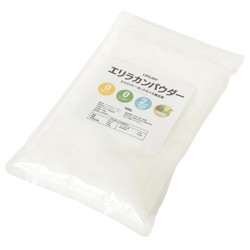 LifeJoy Erythritol Powder, 33.6 oz (1,000 g), 2 Times Refreshing