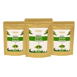 CENVEL® Organic Loose leaf Green Tea | 100% Pure Natural Green tea | Single Estate Tea | 450g (Organic Green, Multipack of 3 x 150g)