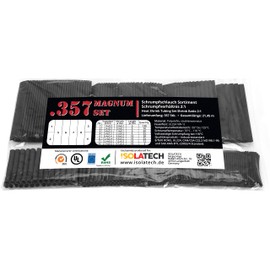 ISOLATECH 357-Piece Magnum Heat Shrink Tubing Blank Set Bag Black 2:1 without Glue