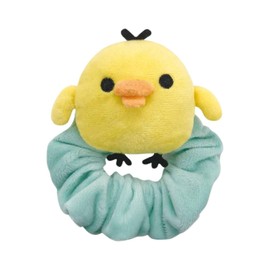 Eye Planning Rilakkuma Face Mascot Scrunchie Kiiroitori [Mascot Portion] Approx. W 3.3 x H 3.3 x D 1.8 inches (85 x 85 x 45 mm) K5228C