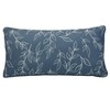 Outdoor Printed Lumbar Pillow 14 x 26 in Blue