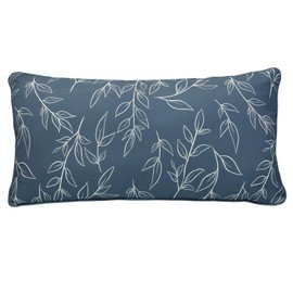 Outdoor Printed Lumbar Pillow 14 x 26 in Blue