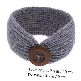 Kisangel 4pcs Baby Knit Headbands for Newborns Soft Cotton Hair Accessories Stretchy and Comfortable for Infants