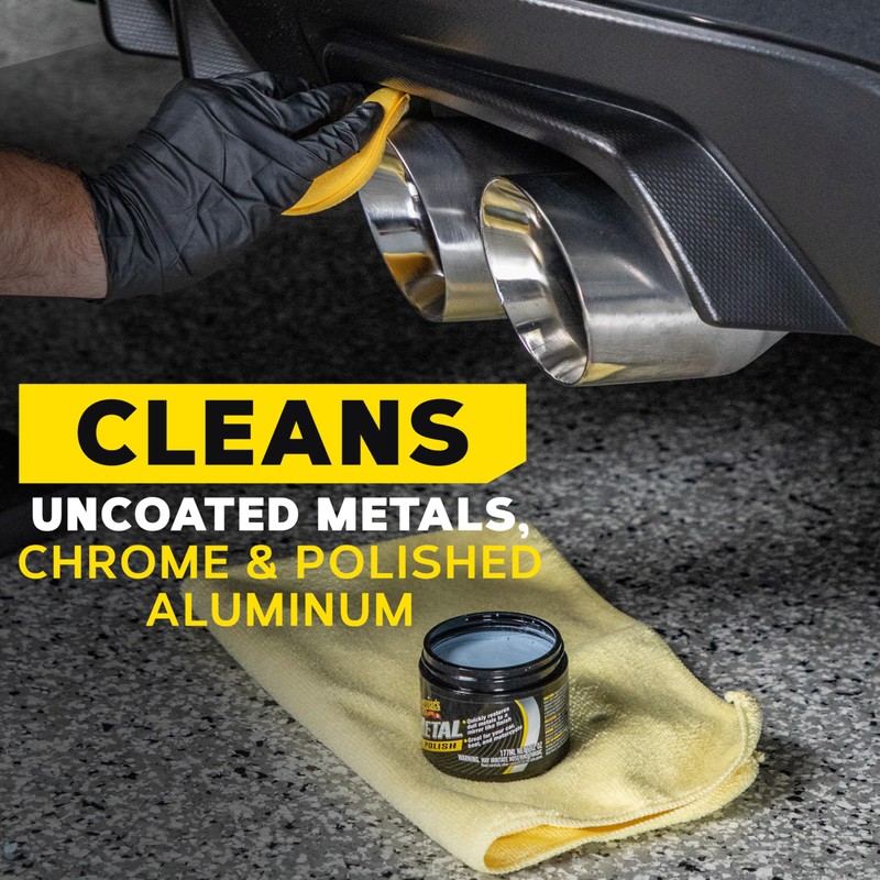 Meguiar's G211606 Metal Polish, Safe for All Uncoated Metals, Removes
