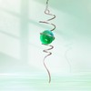 Goollyrusim Wind Spinner Tail, Wind Spinners Stabilizer with Green Glass