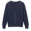 [Infamie] Cardigan, Washable at Home, Smooth, Cotton Blend, V-Neck, Regular
