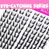 VEYESBEAUTY Lash Clusters Individual Eyelash Extensions Thin & Invisible Band