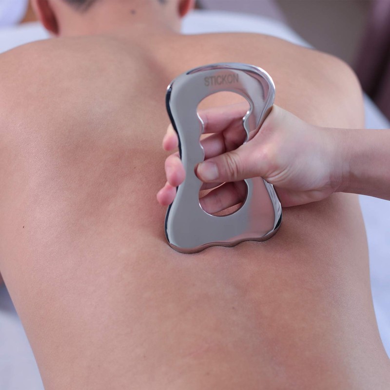 Tansozer Gua Sha Scraper Stainless Steel Fascia Tool Spa Acupuncture