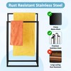 Free Standing Towel Rack, 2 Tier Towel Racks for Bathroom