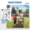 Mythinglogic Garden Tool Organizer for Garage, Yard Tool Rack with