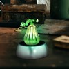 MAGICLULU 4pcs Crystal Display Stand Colorful Light Rotating Base Rotating